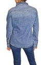 Dámska džínsová košeľa Jednoduchá Klasická Dominujúca farba modrá