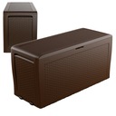 САДОВЫЙ ЯЩИК ДЛЯ БАЛКОНА KETER САМОА РОТАНГ 270Л КОРИЧНЕВЫЙ