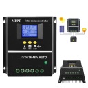 Фирменный регулятор заряда, солнечный контроллер MPPT 12 В/24 В/36 В/48 В, ЖК-дисплей, 100 А