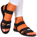 СПОРТИВНЫЕ САНДАЛИИ ЖЕНСКИЕ, ПРОФИЛИРОВАННЫЕ, РЕЗИНОВЫЕ, ПЛОСКИЕ