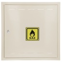 Газовая душевая дверь 60x60 бежевый
