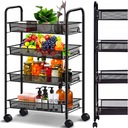 МОБИЛЬНАЯ ПОЛКА МОБИЛЬНАЯ ПОЛКА НА КОЛЕСАХ ПОРТАТИВНЫЙ СТОЛИК С ЗАМКОМ 4 ПОЛКИ