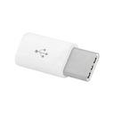 Adapter Lamex LX8420 microUSB na USB-C biały
