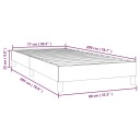 CHÂSSIS ROULEMENTS SANS MATERACA BLEUE 80X200 CM TISSUphoto 9