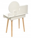 Toaletný stolík so zrkadlom SCANDI kozmetický škandinávsky Farba nábytku biela