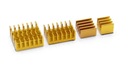 Комплект алюминиевых радиаторов для Raspberry Pi 4B, золотой - 4 шт.