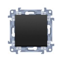 Одинарный матовый черный переключатель Simon10 CW1.01/49