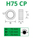 Диспенсер для упаковочной ленты 75мм H75 CP Лодзь