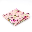 POCKET квадратный, розовый носовой платок с яркими цветами