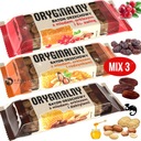 ОРИГИНАЛЬНЫЙ ОРЕХОВЫЙ батончик микс ВКУСОВ С ФИНИКАМИ, ИЗЮМОМ И КЛЮКЛОЙ 3 шт.