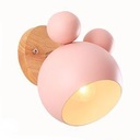 НОЧНИК ДЛЯ ДЕТЕЙ, МИШКА, НАСТЕННЫЙ СВЕТИЛЬНИК, РОЗОВЫЙ