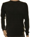 Sweter męski klasyczny czarny z kaszmirem M