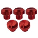 5 SZT. СТІЙКИ АЛЮМІНІЄВІ ЗАГЛУШКИ DO ЗЕРКАЛ МОТОЦИКЛА ЧЕРВОНІ  фото 7