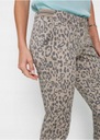 Nohavice s leopardími nohavicami 36 Dĺžka nohavíc dlhá