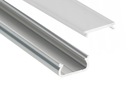Profil LED ALUMINIOWY do taśma LED 2m+klosz
