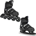 Роликовые коньки Фигурные коньки 2в1 Регулируемые RAVEN Drill Black 38-41