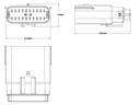 RANURA TIPO MOLEX 20-PIN FORD MONDEO 