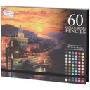 60 ПРОФЕССИОНАЛЬНЫХ КАРАНДАШНЫХ МЕЛКОВ В КОРОБКЕ мелки