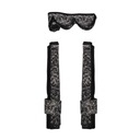 ДВУХСЛОЙНЫЕ ШТОРЫ ПЛИССИРОВАННЫЕ, СЕРЫЙ ПЛЮШОВЫЙ ПРИНТ