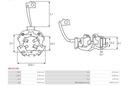 AS-PL SOPORTE DE ESCOBILLAS ARRANCADOR BRAND NUEVO ARRANCADOR MOTOR BRUSH 