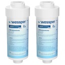 2x Vložka sprchový vodný filter Wessper zmäkčuje sprchovú vodu Model Aqua Shower White