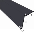 Верхняя ветровая балка2 GRAPHITE MAT 7024 PAPA SHINGLE 1,95 м