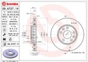 DISCOS ZAPATAS PARTE DELANTERA BREMBO RENAULT MEGANE CC 