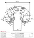 МІСТ ДІОДНИЙ ГЕНЕРАТОРУ ARC9111S AS-PL  фото 9