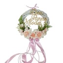 Венок Дом невесты 25см Свадебный Свадебные розы