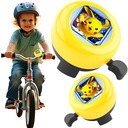 DZWONEK ROWEROWY DZIECIĘCY STALOWY PIKACHU POKEMON NA ROWER METALOWY GŁOŚNY