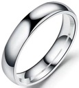 Серебряное обручальное кольцо из нержавеющей стали