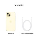 Мобильный телефон Apple iPhone 15 128 ГБ Желтый (MTP23SX/A)