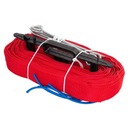 ЛЕНТА ДЛЯ ПЛЯЖНОГО ВОЛЕЙБОЛА 48м (2х8м И 2х16м) NETEX - КРАСНАЯ