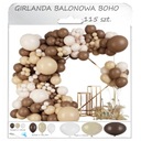 GIRLANDA BALONOWA BALONY URODZINOWE NA 18 30 40 DEKORACJE BOHO WESELE ŚLUB