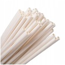 Белые бумажные трубочки 100 шт.
