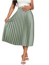 SHEIN ПЛИССИРОВАННАЯ ЮБКА ДЛЯ беременной, ЗЕЛЕНАЯ, 46 LOA