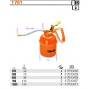 Металлическая масленка под давлением 1000 куб.см 1751N Beta