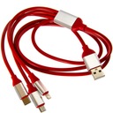 Кабель MicroUSB USB C для iPhone 3 в 1