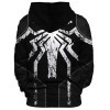 Mikiny Pánske COSPLAY s kapucňou vrecká 3D Spider-Man B284-52 Druh s kapucňou