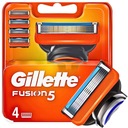 4 X GILLETTE FUSION 5 FUSION5 ВСТАВКИ ЛЕЗВИЯ ОРИГИНАЛЬНЫЙ GILETTE GILLETE