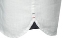 TOMMY HILFIGER pánska košeľa, biela, ľanová, L Model SOLID LINEN RF SHIRT S/S