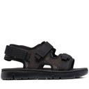 čierne ležérne otvorené sandále K201339-002 r. 40