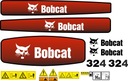 НАКЛЕЙКИ МИНИ-ЭКСКАВАТОР BOBCAT 324 + ИНСТРУМЕНТЫ ДЛЯ ОБСЛУЖИВАНИЯ