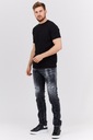 DSQUARED2 Čierne pánske džínsy COOL GUY JEAN 54 Dominujúca farba viacfarebná
