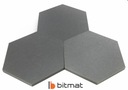 PANEL Akustyczny ŚCIENNY Tłumiący Absorber HEXAGON sześciokąt Bitmat 3cm