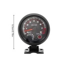 3,75 \\'\\' WYRUSZENIE AUTOMOBILE ЧОРНИЙ WHITE LIGHT TACHOMETR 0-8000 84  фото 6