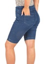 krótkie SPODENKI DAMSKIE jeansowe z WYSOKIM STANEM dżinsowe modne XL 42 Wzór dominujący bez wzoru