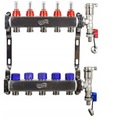 РАСПРЕДЕЛИТЕЛЬ ДЛЯ ПОЛА С ОТОПЛЕНИЕМ, 5 КОНТУРОВ, НЕРЖ. СТАЛЬ