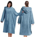 ПОНЧО З КАПЮШОНОМ РУШНИК МОРЖОВИЙ ХАЛАТ КУПАЛЬНИЙ ХАЛАТ СЕРФІНГ В БАСЕЙНІ