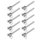10 PIECES PADS CONNECTIONS END 316 STEEL STAINLESS STEEL RDZA ODPORNOSC NA AM  photo 10